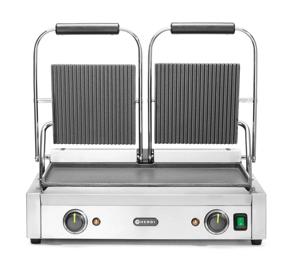 HENDI Kontakt-Grills unten glatt, 230V/3600W