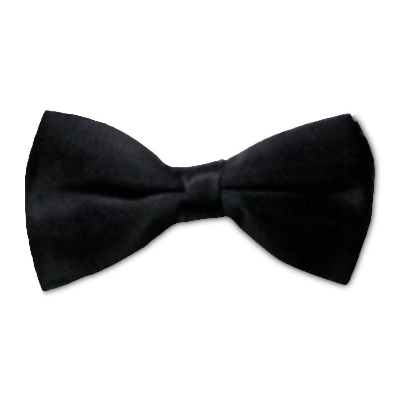 Kids  Satin Bow Tie Black 6836CH