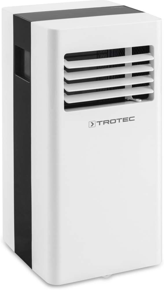 TROTEC PAC 2100 X mobile Klimaanlage 3-in-1 Kühlung, Ventilation, Entfeuchtung Monoblock-Klimagerät 2 kW 7.000 BTU/h für Raumgrößen bis 26 m² und 65 m³ 2 Ventilationsstufen