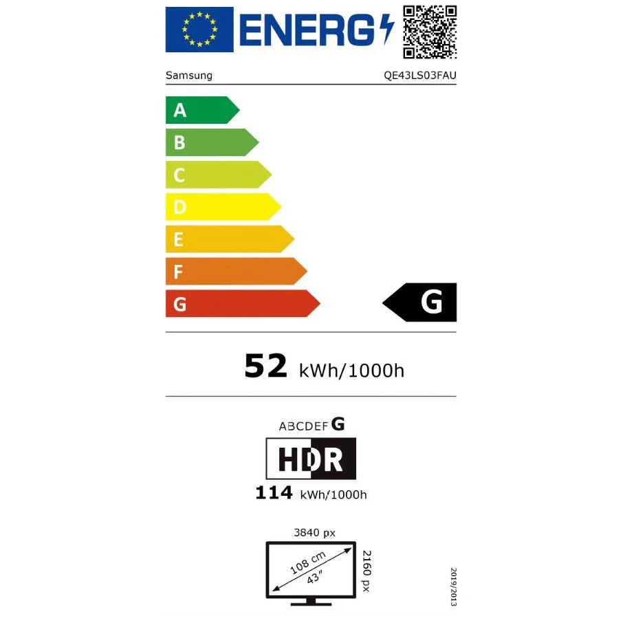 SAMSUNG TV The Frame 4K Vision AI Smart TV (2025), QE43LS03FAU