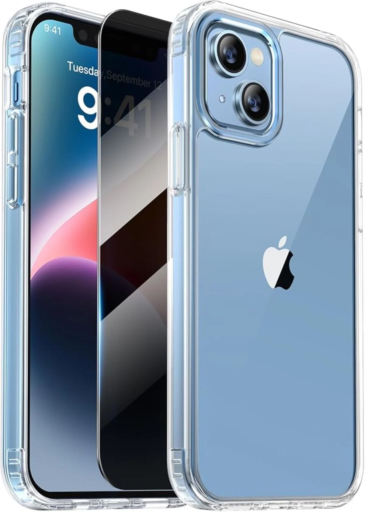 Transparente H��lle f��r iPhone mit Displayschutz