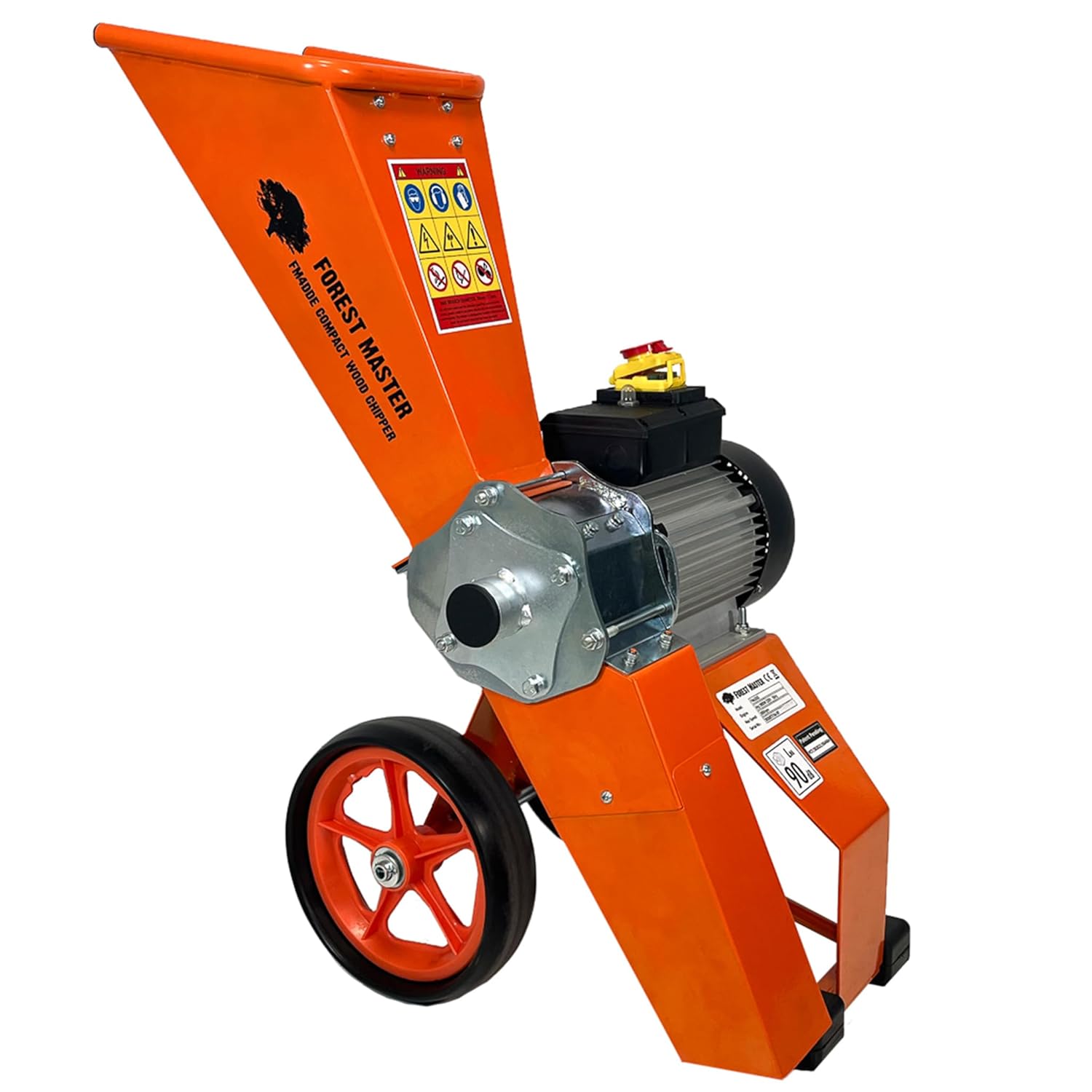 Forest Master FM4DD-MUL Elektrischer 4-PS-Kompaktholzhäcksler / Häcksler / Mulcher für den Garten