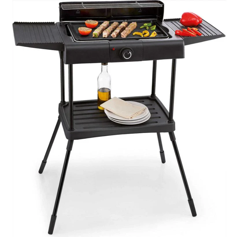 Kitchen Chef Barbacoa Eléctrica De Pie 2000w Negra - Ksbbq1703