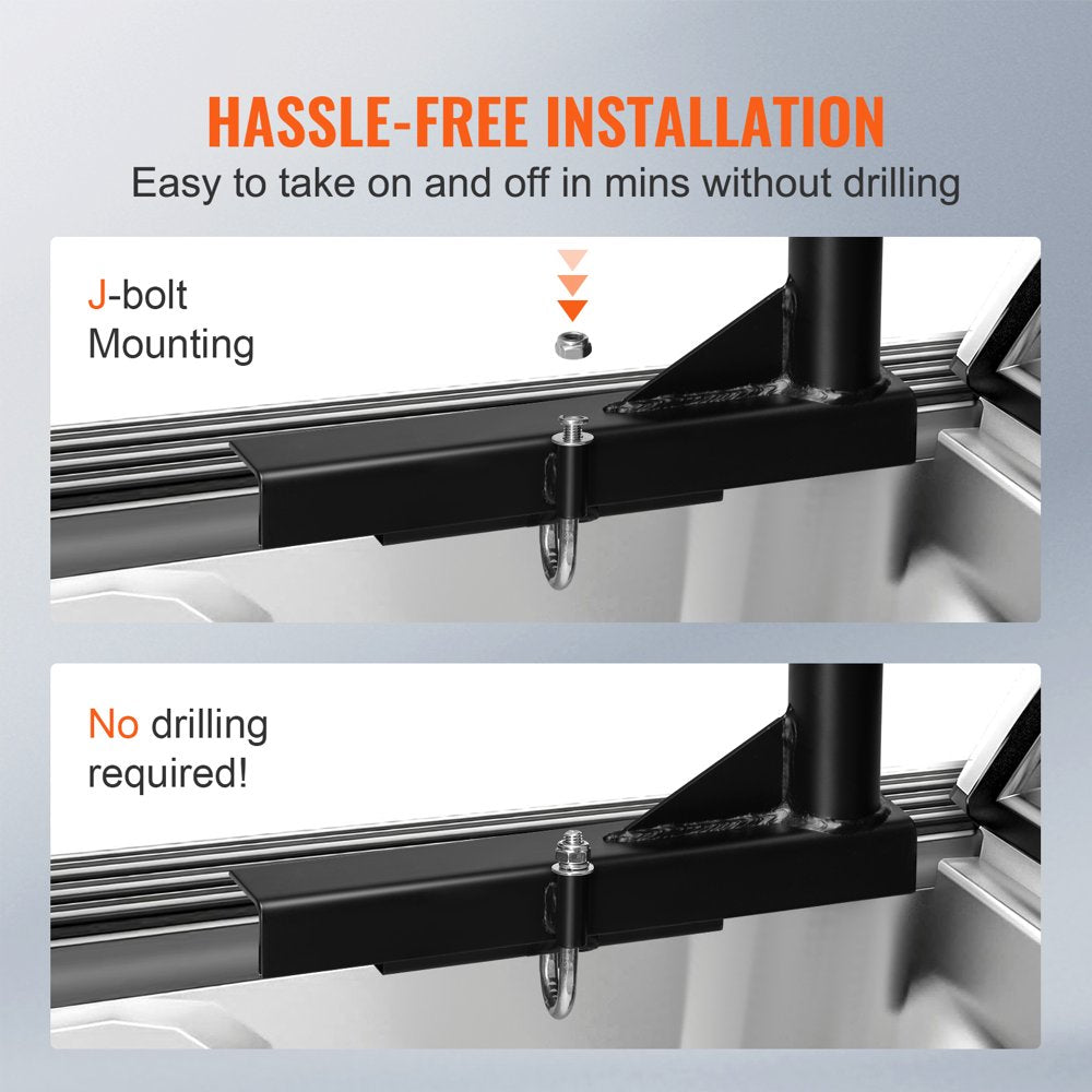 BENTISM Truck Rack 800Lbs Capacity Adjustable Width 46