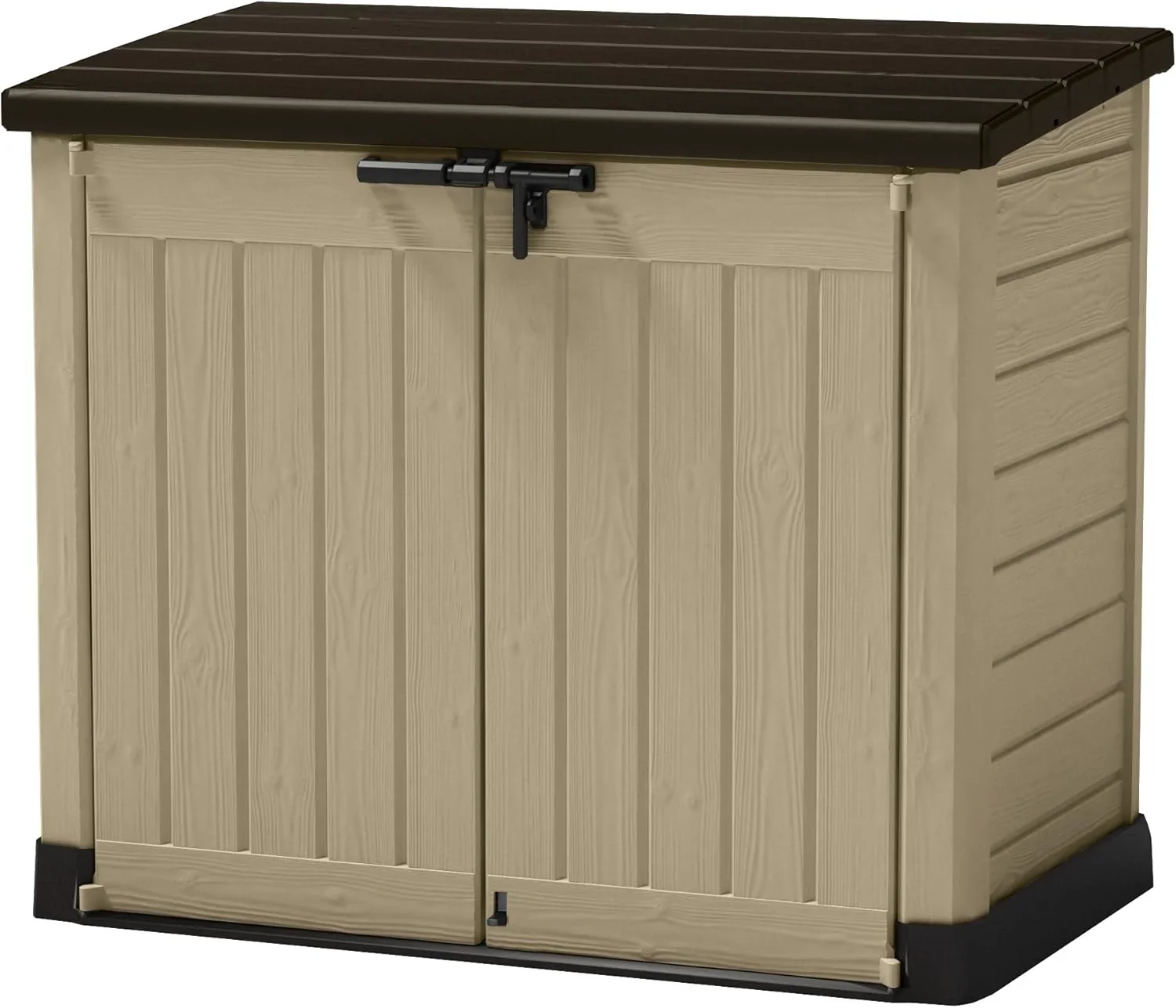 Keter Sio Max -Cobertizo de jardín exterior, Capacidad 1200L, Color Topo/Beige, 145.5 x 125 x 82 cm