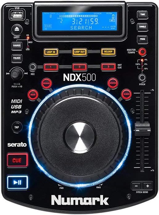 Numark Scratch - Zweikanal DJ Scratch Mixer mit Serato DJ Pro, Innofader Crossfader, DVS-Lizenz, 6 Direktzugriffseffektw?hlern und Performance Pads