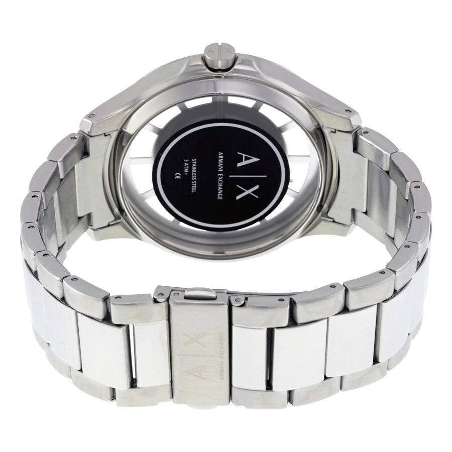Armani Exchange Hampton Chronograph Blue Dial Silver Steel Strap Men's Watch AX2178