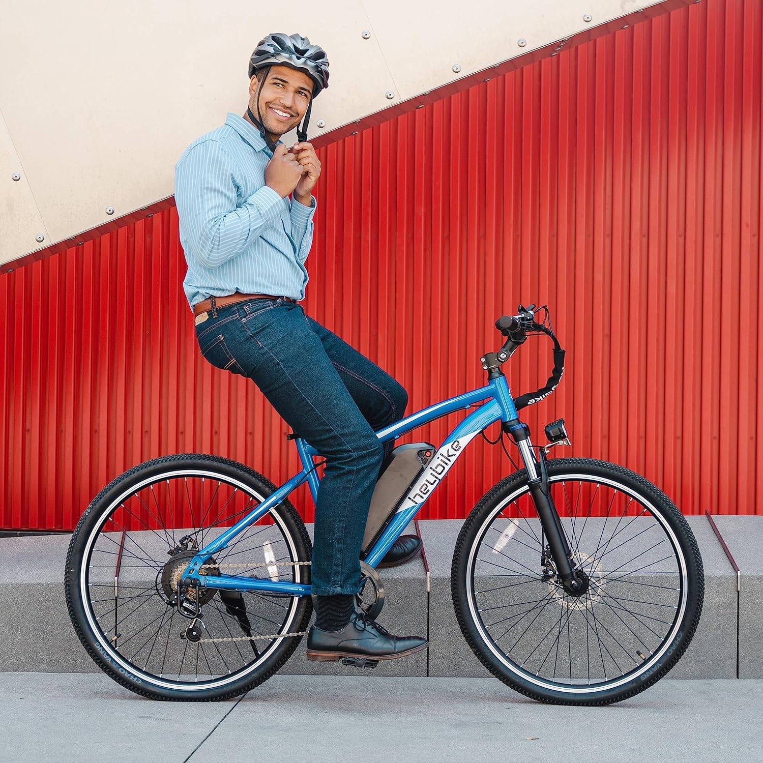 Heybike Race Max Electric Bike for Adults with 750W Peak Motor, 28mph Max Speed, 600WH Removable Battery Ebike, 27.5 Electric Mountain Bike with 7-Speed and Front Suspension