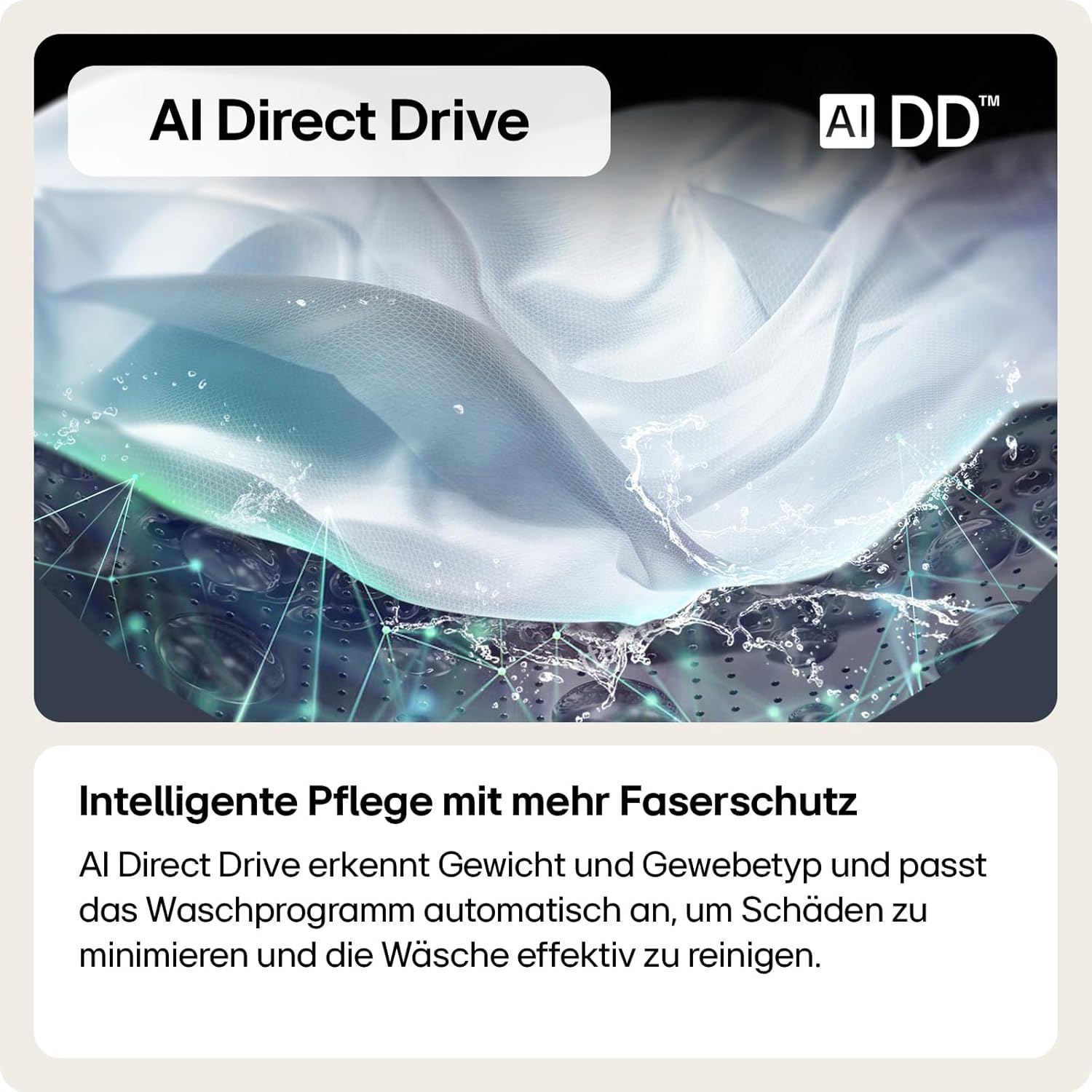 LG V7WD107H2E, Klasse E, Frontlader-Waschtrockner 10,5 - 7 kg, 1400 U/min, AI Direct Drive, Wi-Fi, Tiefenreinigung mit Dampf, TurboWash, Größere Kapazität, 62 x 60 x 85 cm ꟷ Weiß