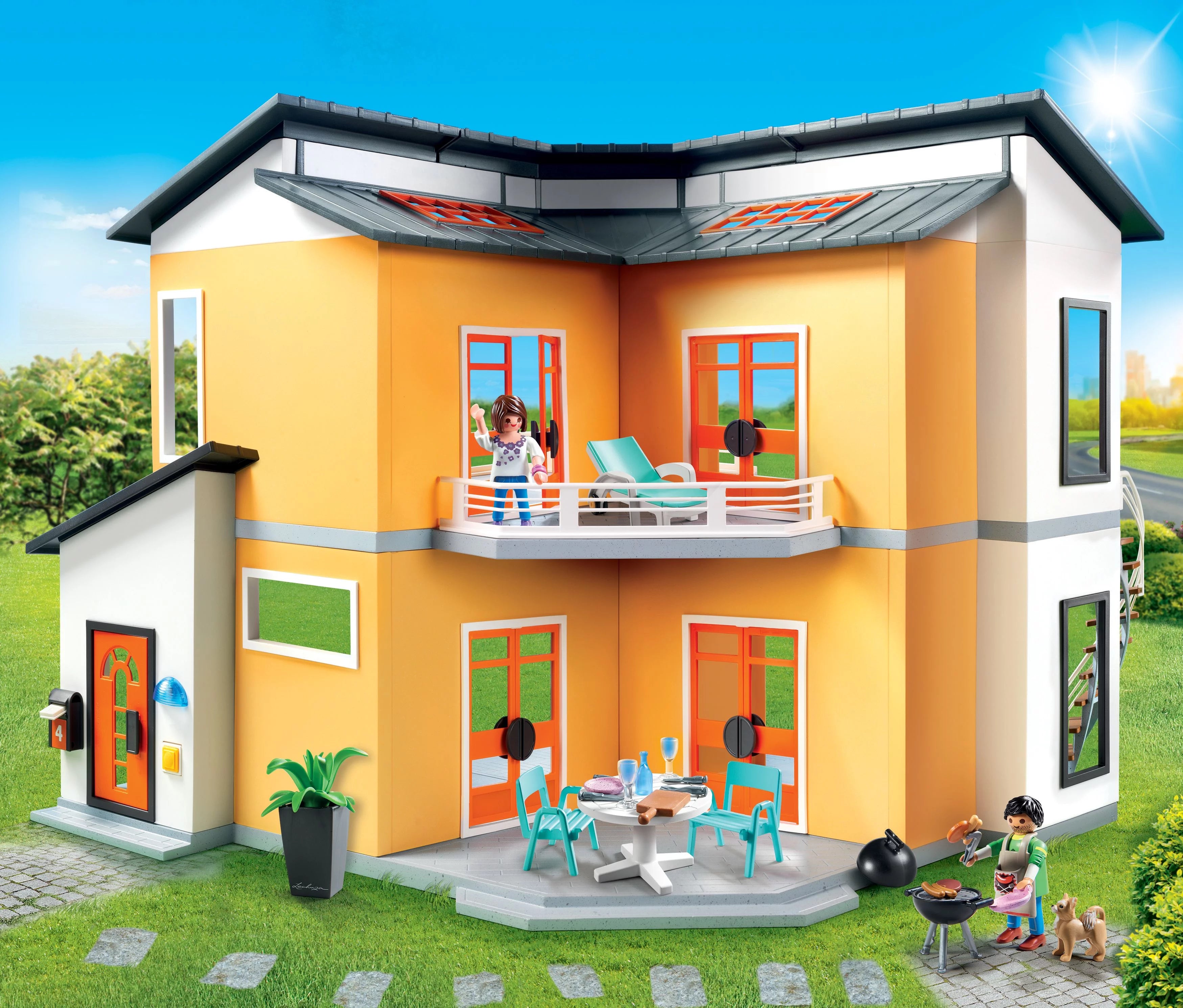 2025 PLAYMOBIL Casa Moderna Juego de Muñecas