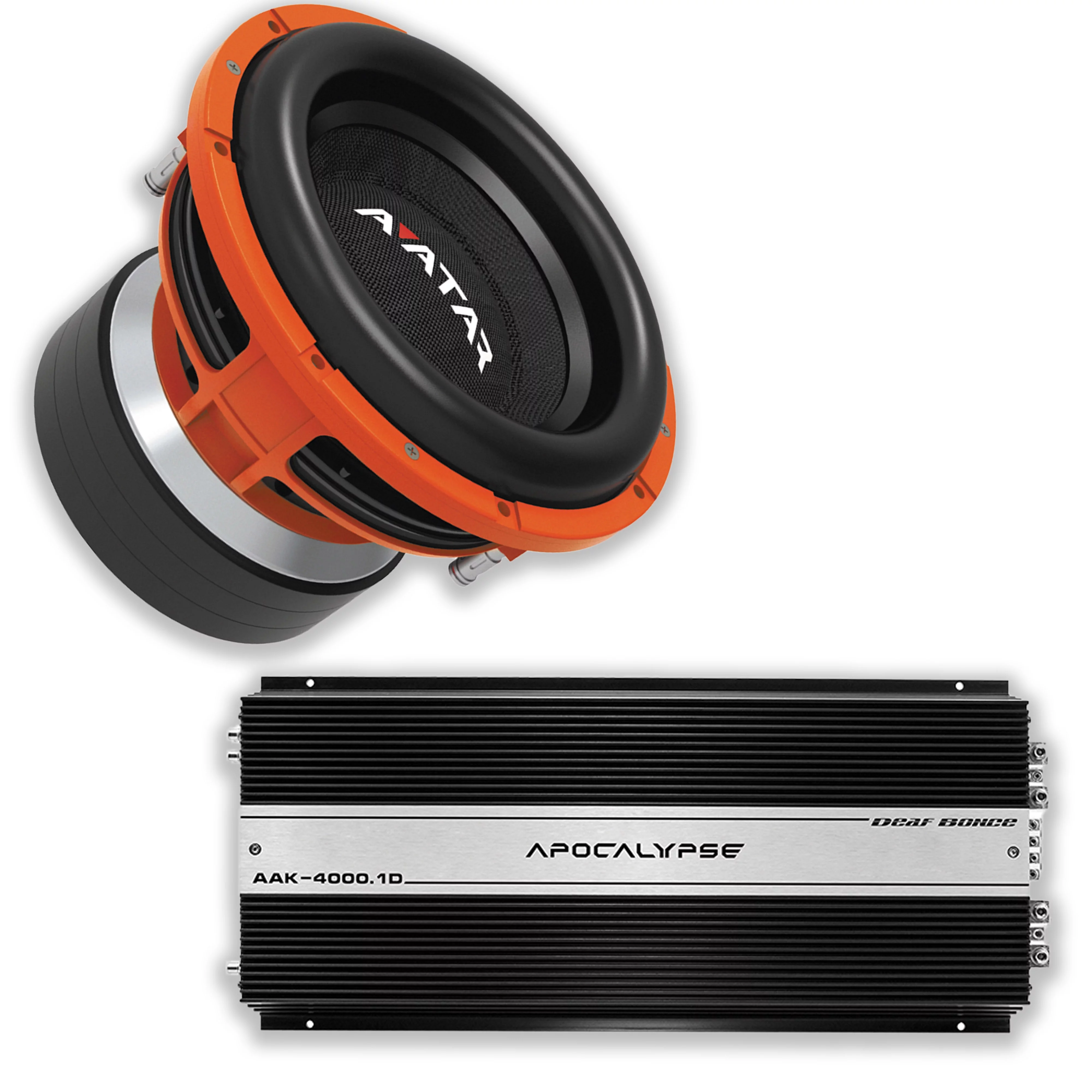 2026 Nuevo paquete de subwoofer Deaf Bonce para audio de coche de 12 pulgadas 2 ohmios Avatar STU-1246D2 con amplificador monobloque