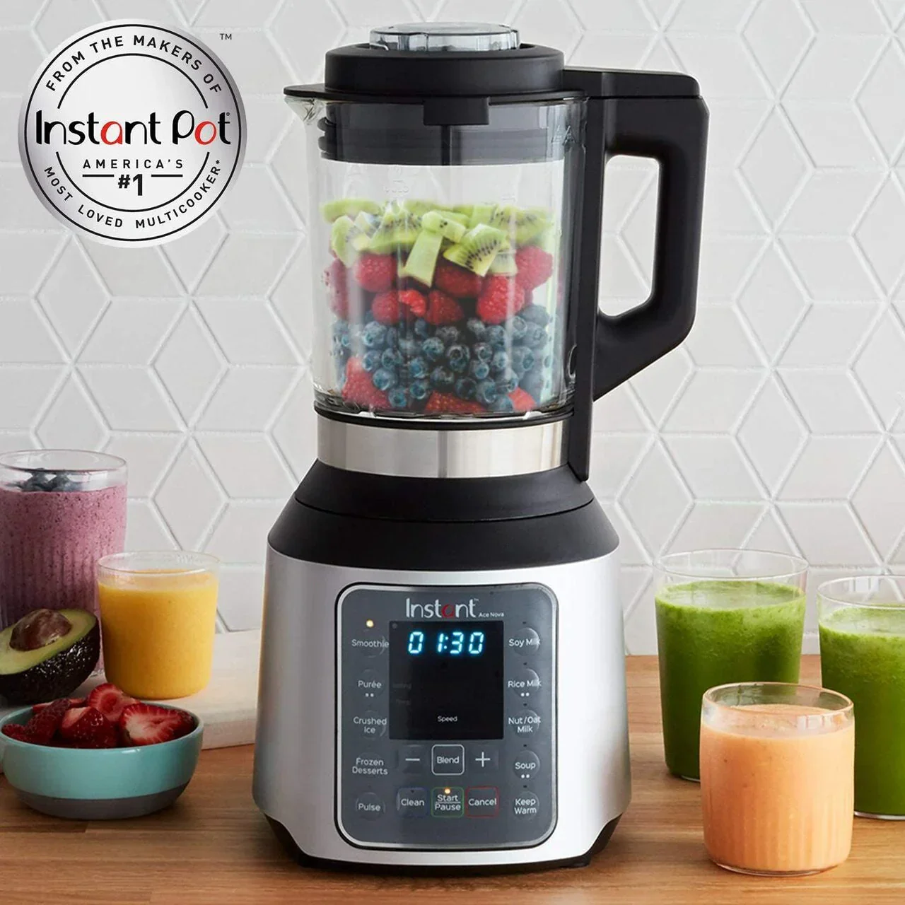Instant Ace Nova Cooking Blender, Hot and Cold, 9 One Touch Programs, 54 oz, 1000W