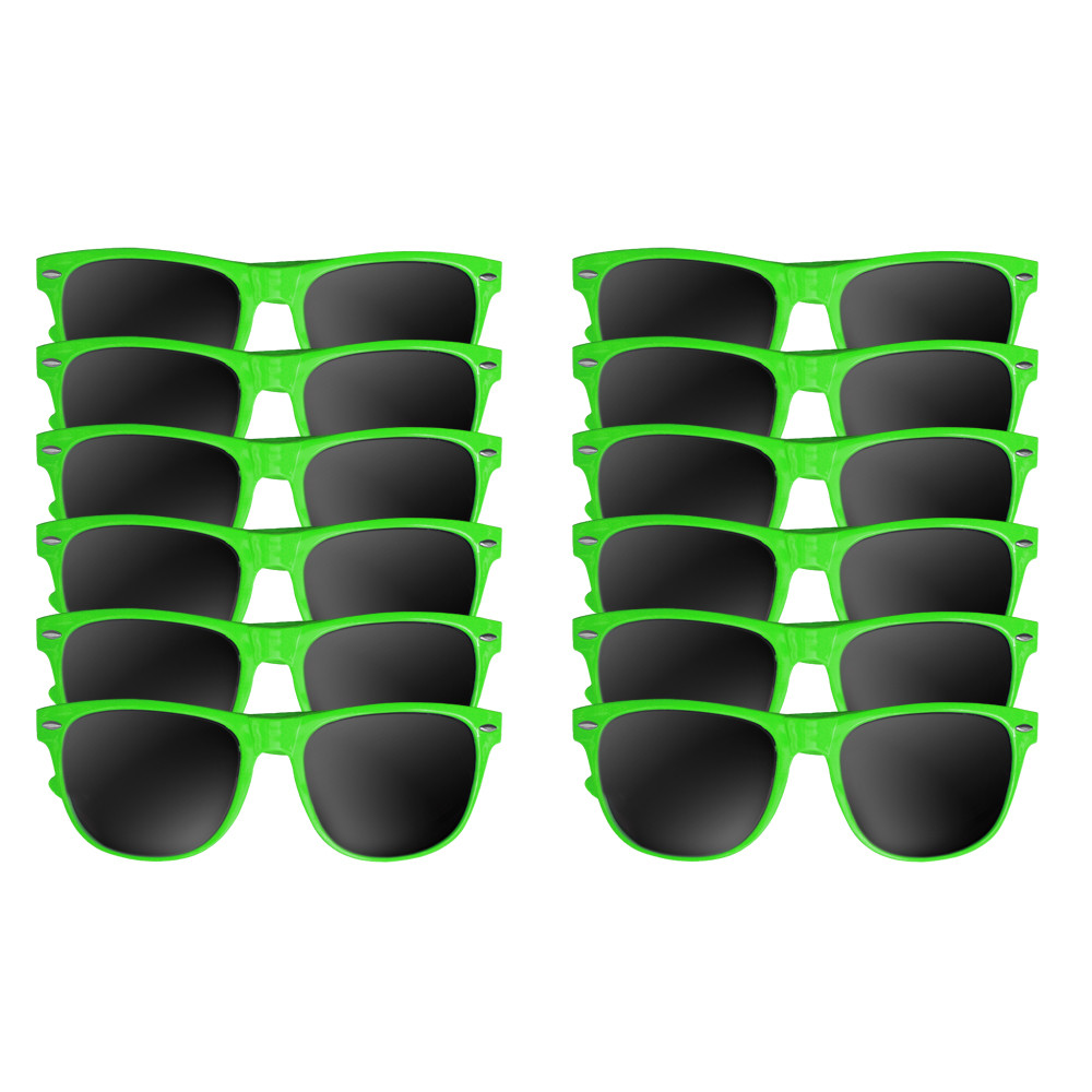Neon Green Sunglasses | Iconic 80's Style | Adult  1052D