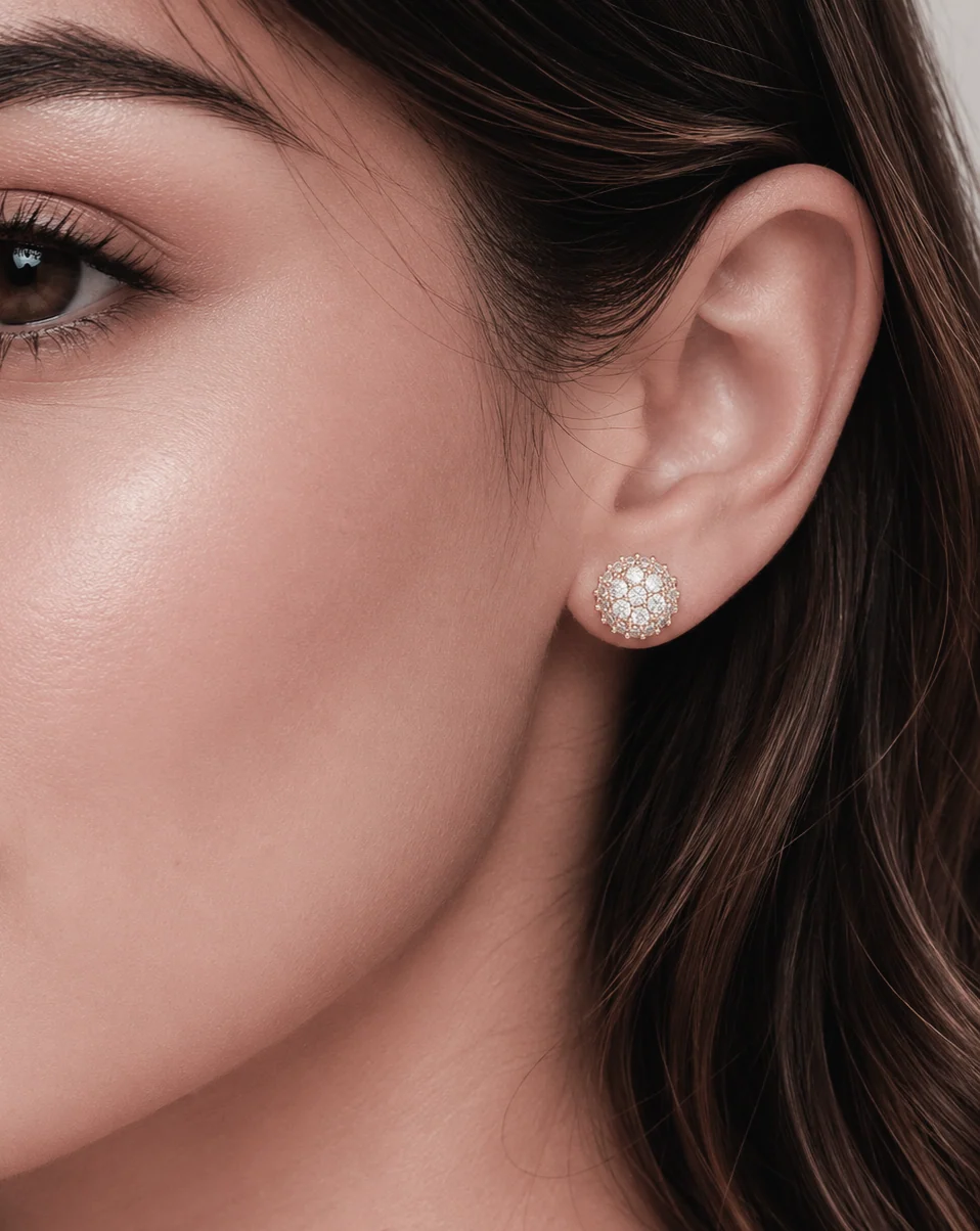 Big Daddy Multi-Cluster Iced Out Diamond Earring