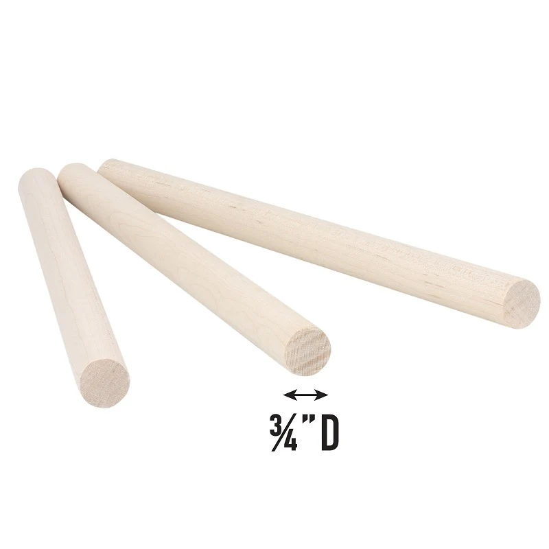 Maple Wooden Dowel Rods | 3/4
