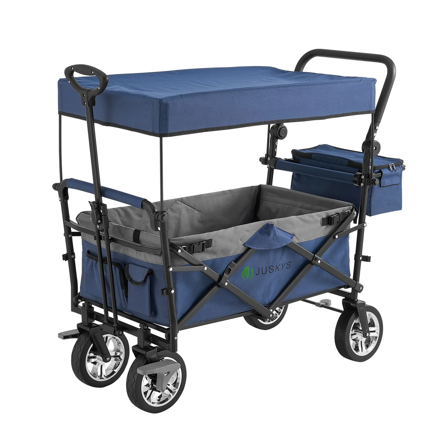 2025 Opvouwbare bolderwagen met dak en tas