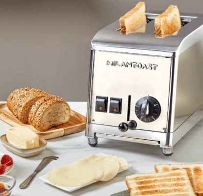 Tostapane a Due Fessure Milantoast in Acciaio Inox