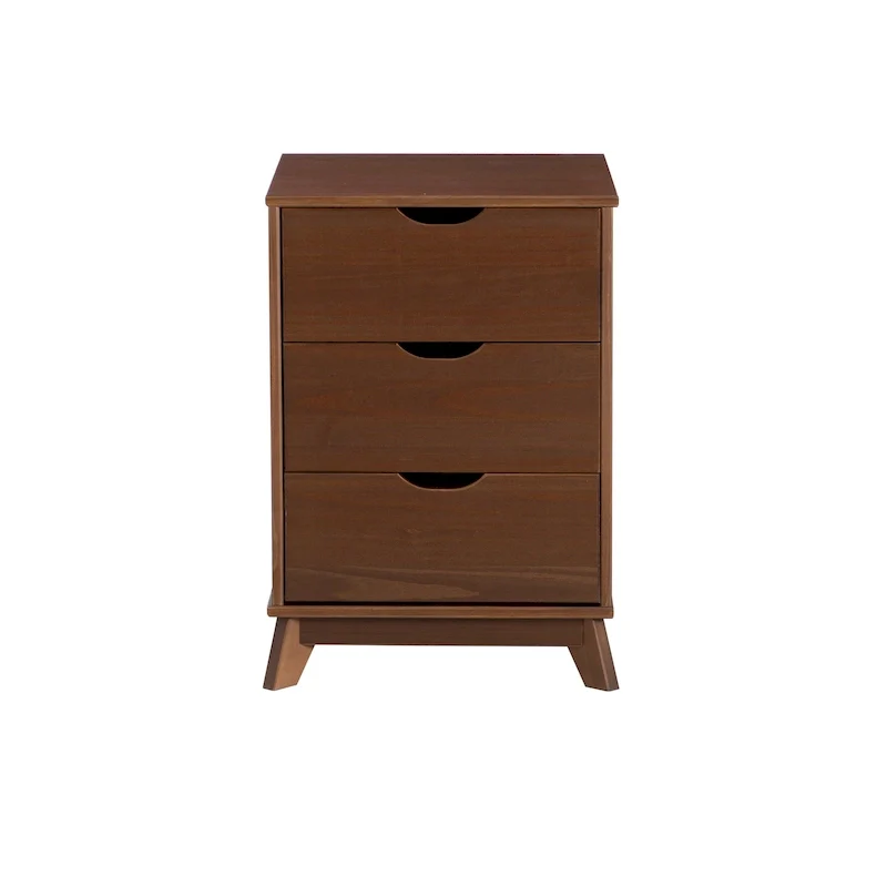 Purcell Pine Wood 3-Piece Bedroom Set with 6-Drawer Dresser and 3-Drawer Nightstands (Set of 2)
