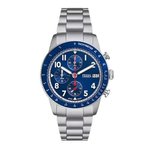 Fossil Sport Tourer Chronograph with Blue Dial Men's Watch  - FS6047