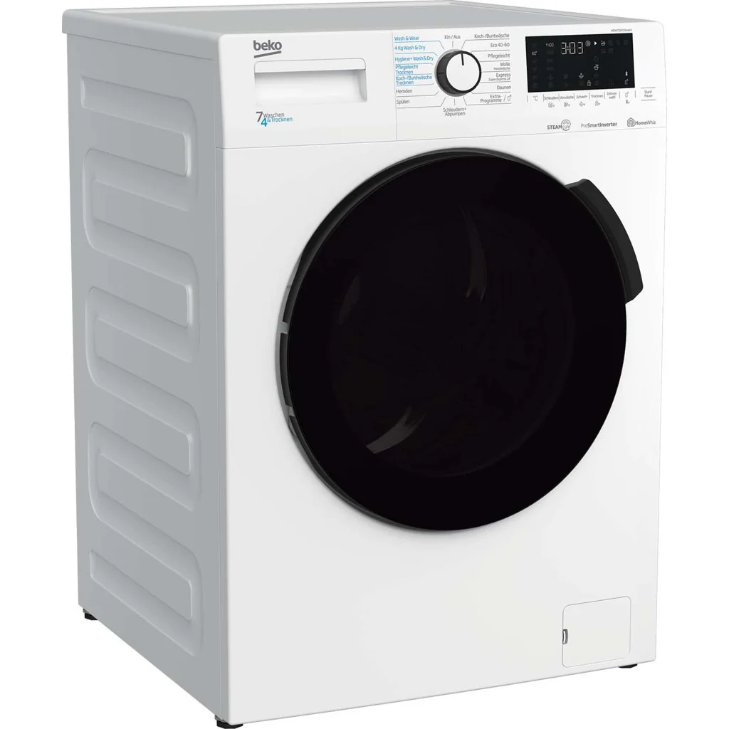 2025 Lavadora-secadora Beko WDW75141 Steam1 con puerta XL, 1400 rpm, con vapor