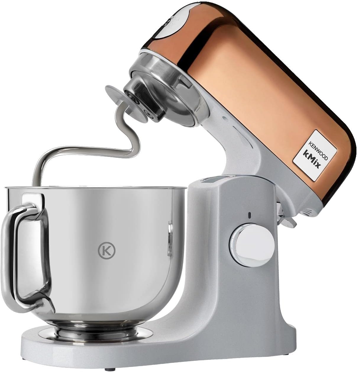 Kenwood kMix KMX750RD Küchenmaschine, 5 l Edelstahl Schüssel, Safe-Use-Sicherheitssystem, Metallgehuse, 1000 Watt, inkl. 3-Teiligem Patisserie-Set und Spritzschutz, Rot