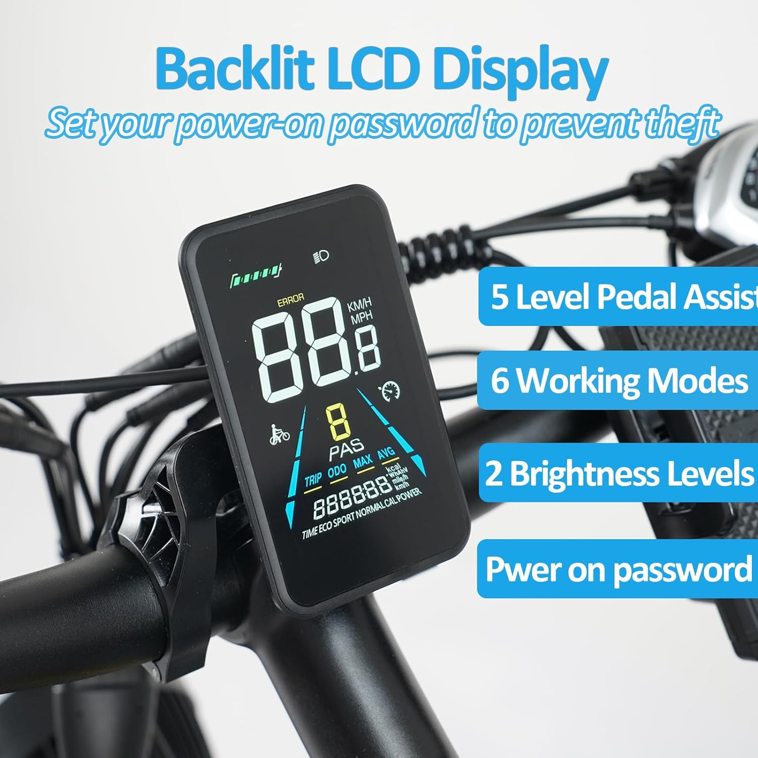 E·Bycco Dual Motors 2000W Peak 3000W Electric Bike for Adults, 37MPH 52V 23Ah Battery Bicycle, Full Suspension 26*4.0 Fat Tire Hydraulic Disc Brake E-Bike, Off-Road Mountain Hunting E-Bikes for Men