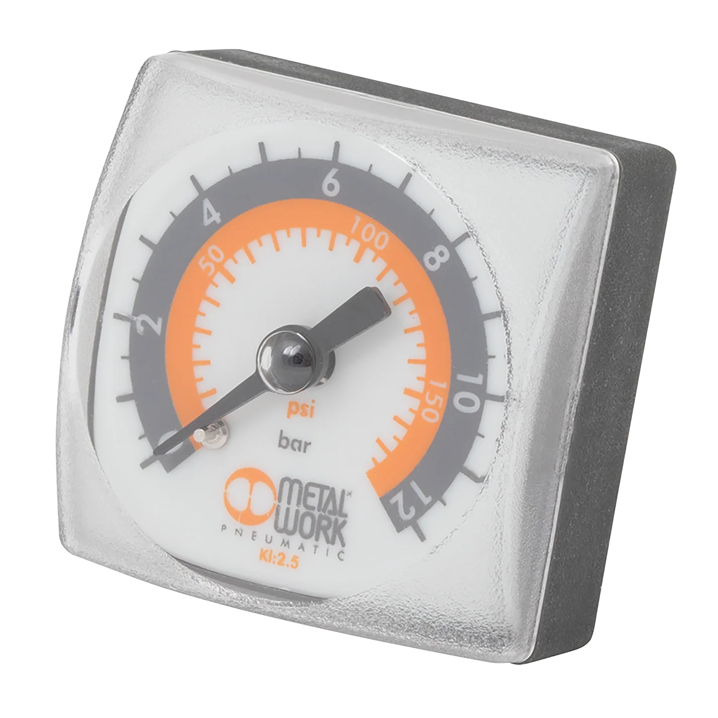 Metalwork - 9700110 Syntesi Pressure Gauge 40mm x 40mm 1/8 0-12 Bar