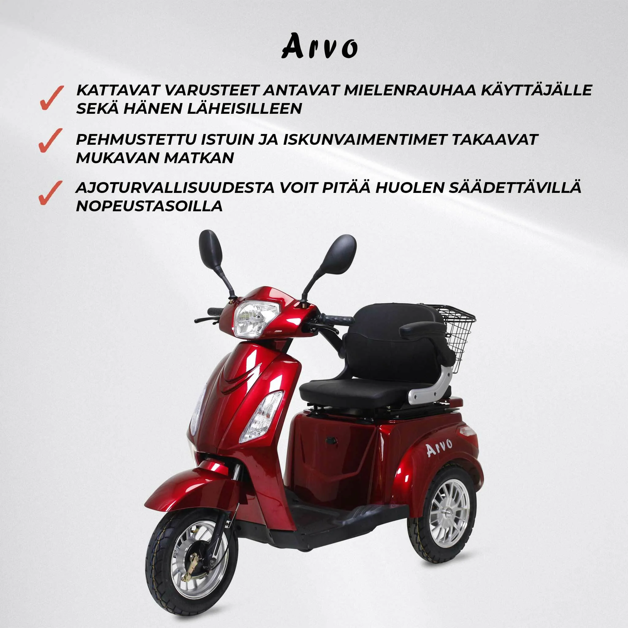 Arvo Seniorenmobil P300 Rot