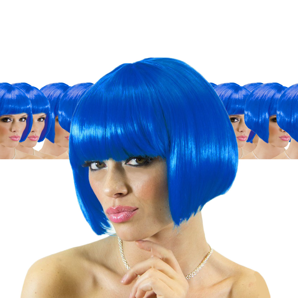 Blue Bob Supermodel Wig 16044D