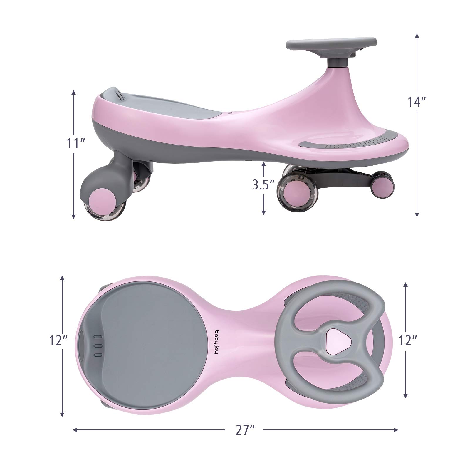 Wiggle Flashing Wheels Batteries Movement
