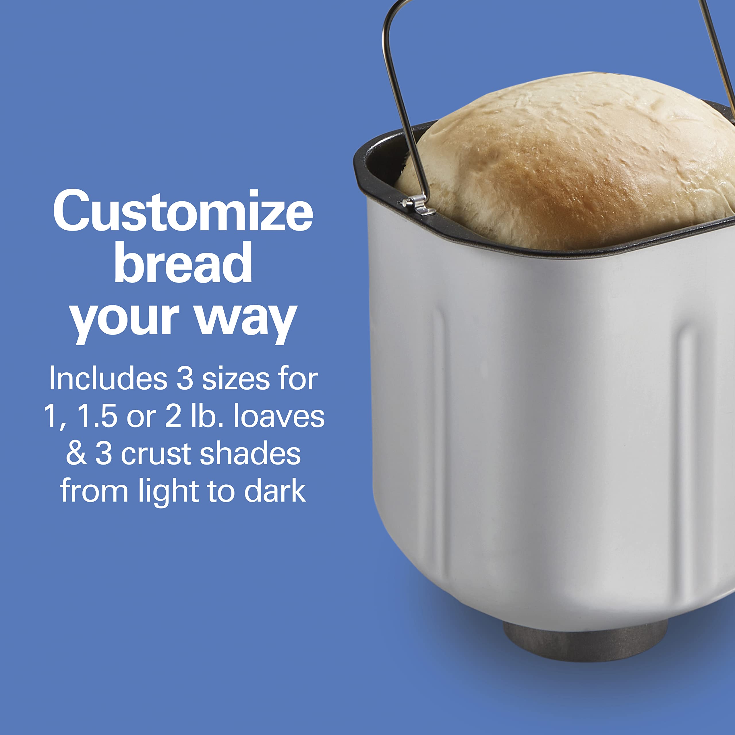 2025 Hamilton Beach Máquina de Pan sin Gluten de Acero Inoxidable 29985