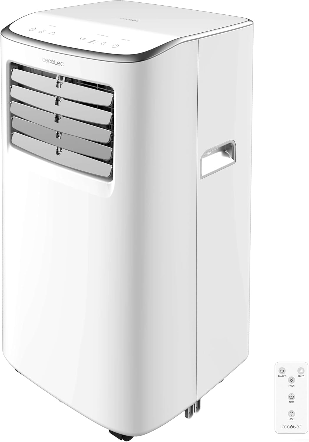 Cecotec Tragbare Klimaanlage mit Fernbedienung und WiFi Forceclima 7500 verbunden. 7000 BTU, Touch Control und LED -Bildschirm, Timer, Abdeckung von bis zu 20 m2