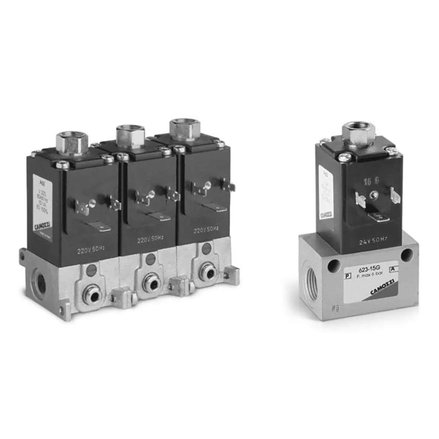 Camozzi 623-15F-A64 - Dir. Sol Val 2 Way Nc 3/8 3.0mm 48Vdc