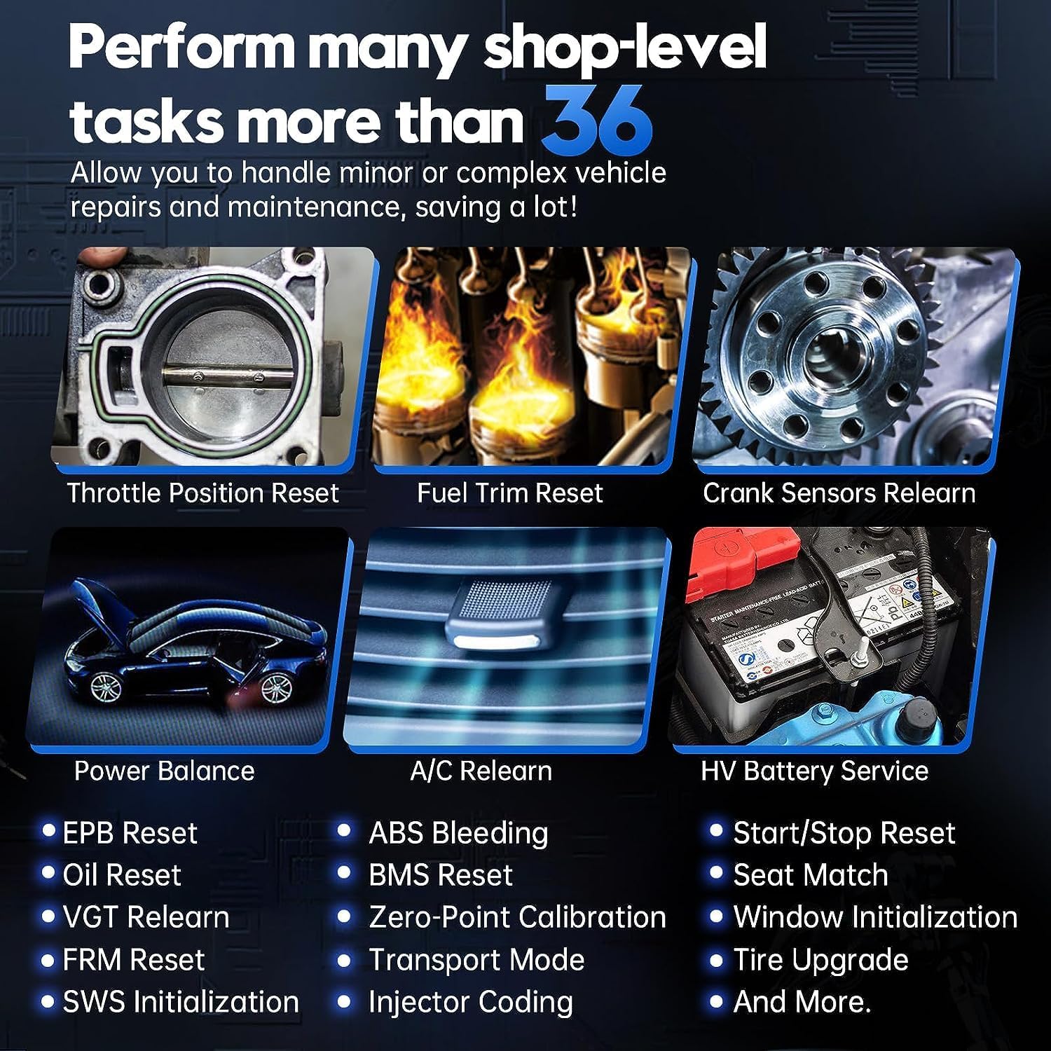 XTOOL D7 OBD2 Scanner: 2024 Automotive Diagnostic Tool with ECU Coding, Bidirectional Controls, 36+ Resets, Android 10, 3-Year Updates