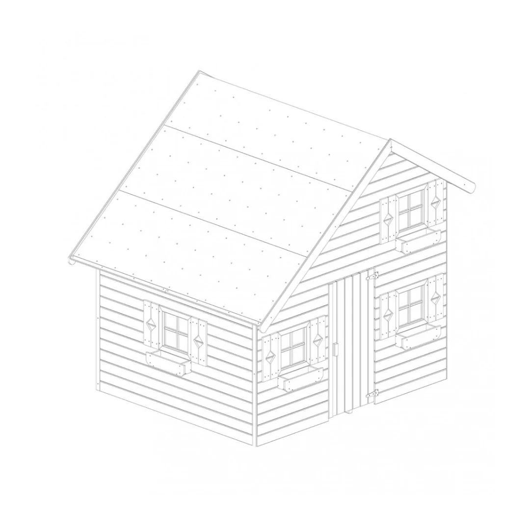 Casetta di legno da giardino gioco per bambini