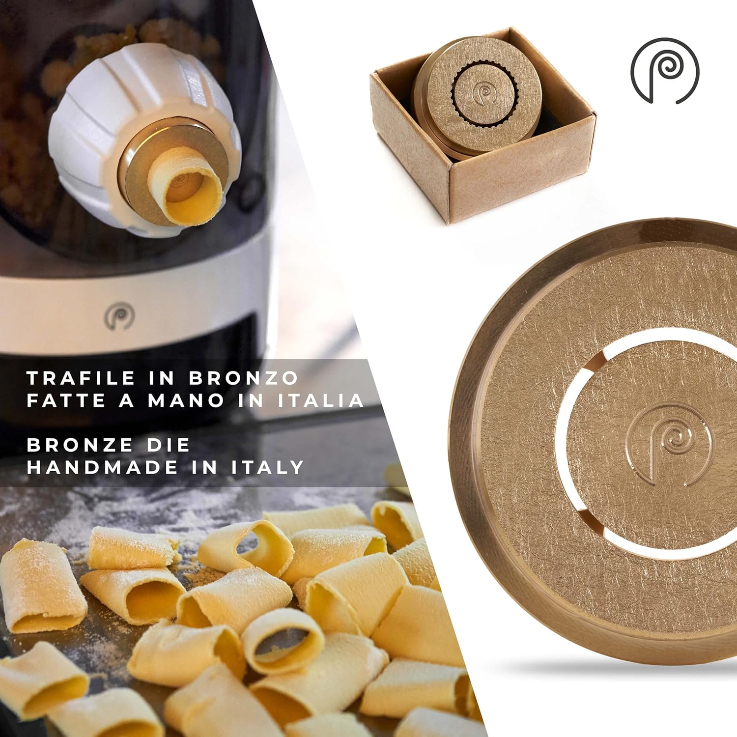 CLASSE ITALY PASTAIO Macchina per la Pasta con 16 trafile di cui 5 in Bronzo. 5 ANNI GARANZIA ITALIA, Pasta Maker, con bilancia, fino a 800g di pasta, 25 tipi diversi di pasta