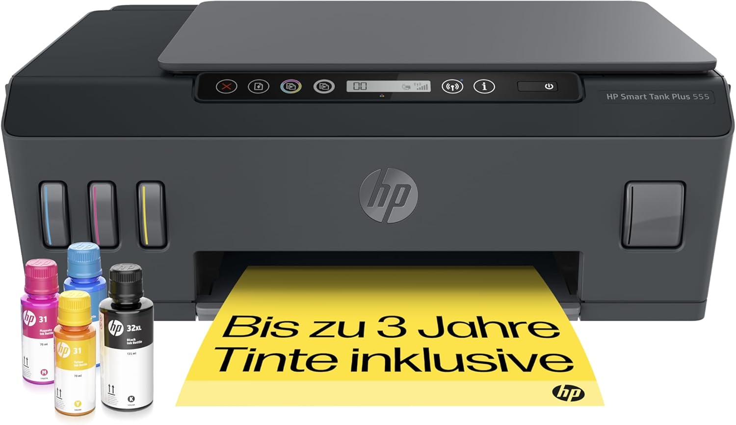 HP Smart Tank 7605 4-in-1 Multifunktionsdrucker (WLAN; Duplex; ADF) – 3 Jahre Tinte inklusive, 3 Jahre Garantie, großer Tintentank, hohe Reichweite, Drucken in hoher Qualität