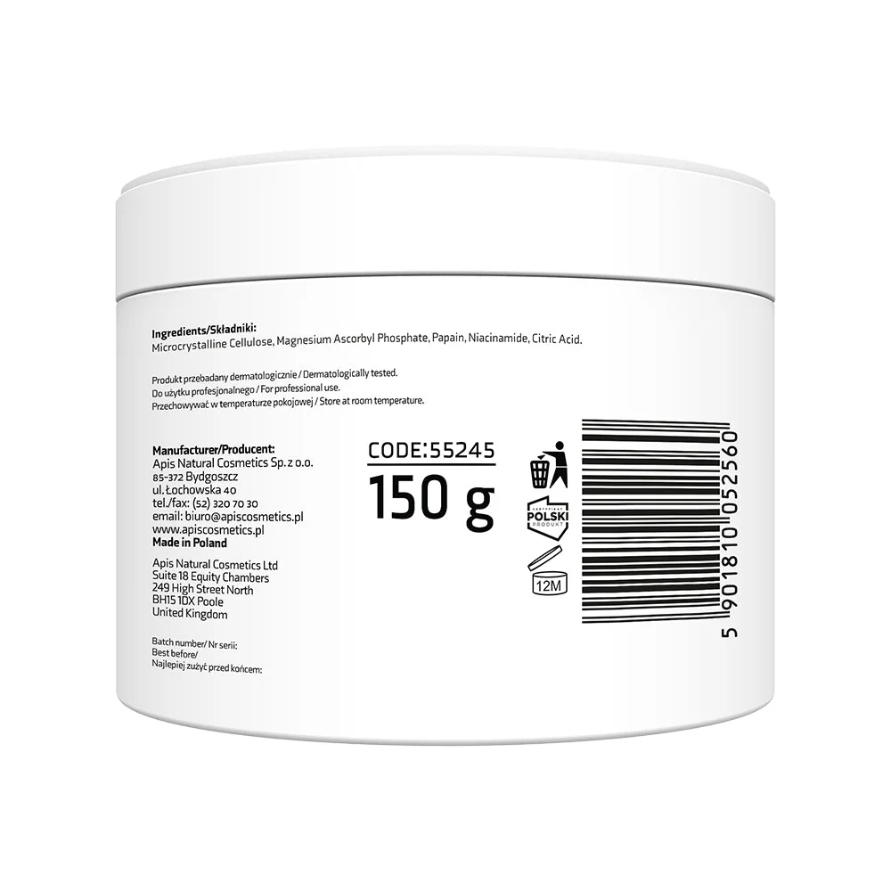 Apis ADENO?C Flash Glow Enzymatic Powder Peel | 150?g