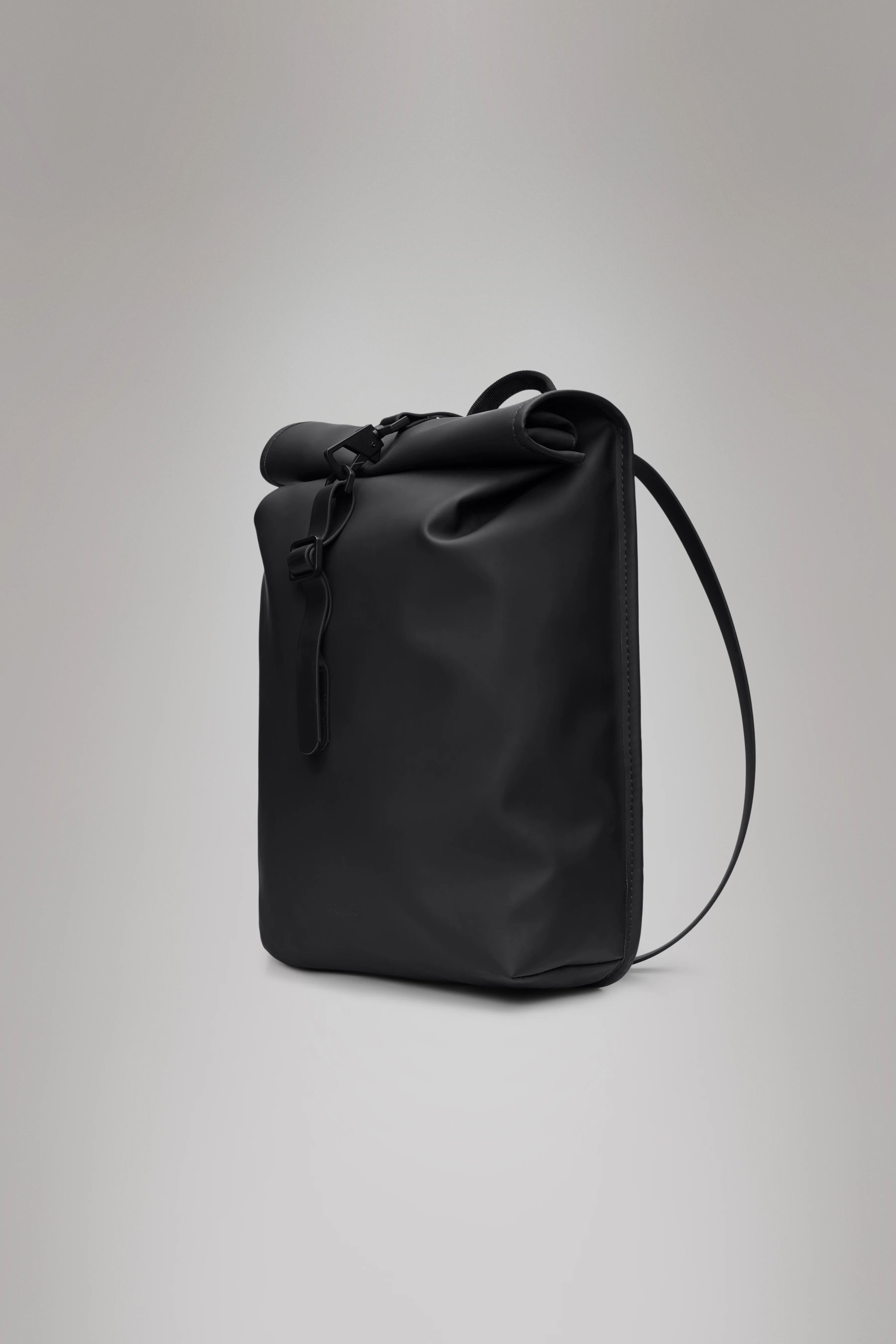 2025 Rolltop Rucksack Mini – Mochila Urbana Compacta e Impermeable con Cierre de Mosquetón – Tejido PU – Ideal para Desplazamientos Diarios