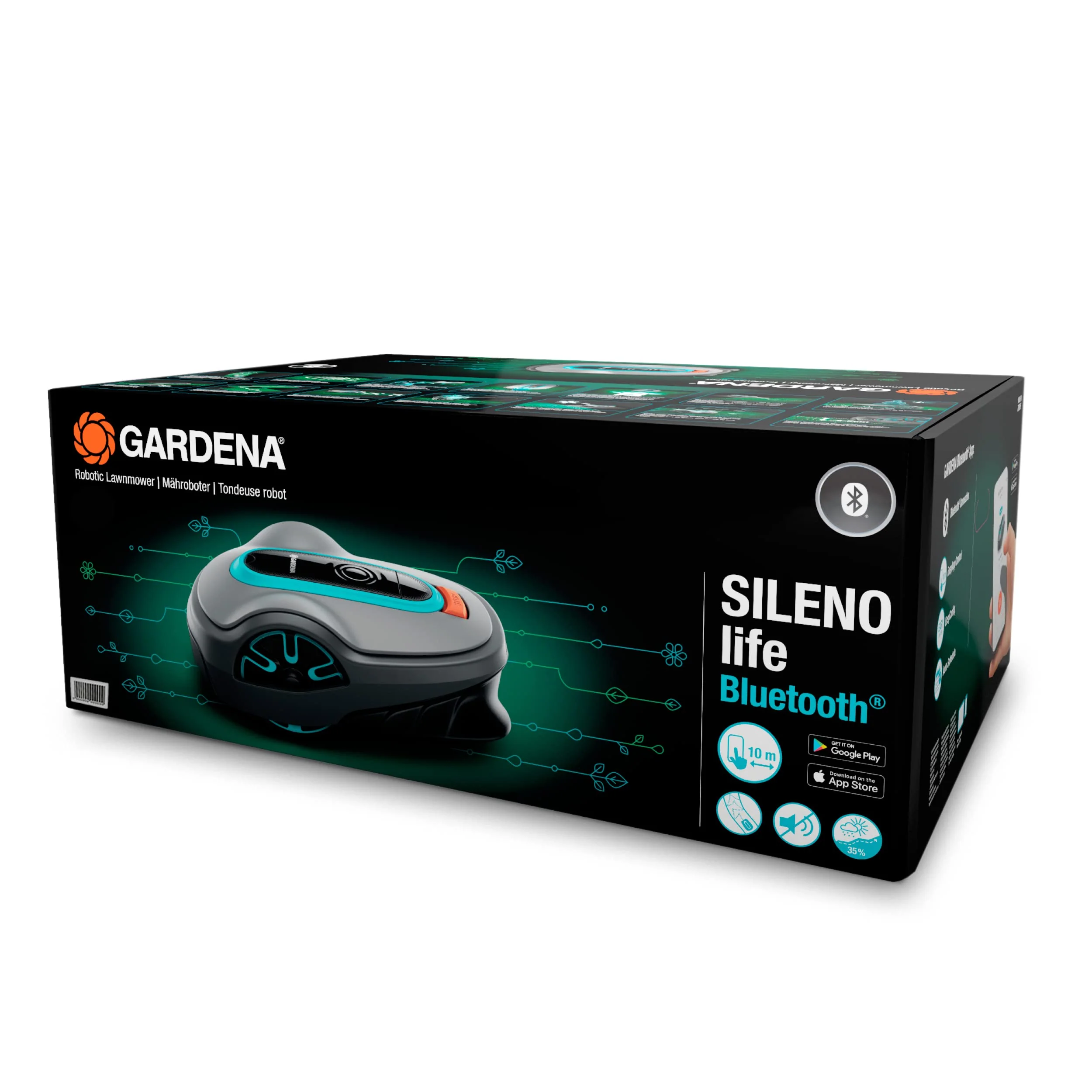2025 Gardena M?hroboter SILENO minimo 350 m2: Intelligente Robotmaaier met Optimale Connectiviteit, Programmeerbaar via Gardena Bluetooth App (15208-47)