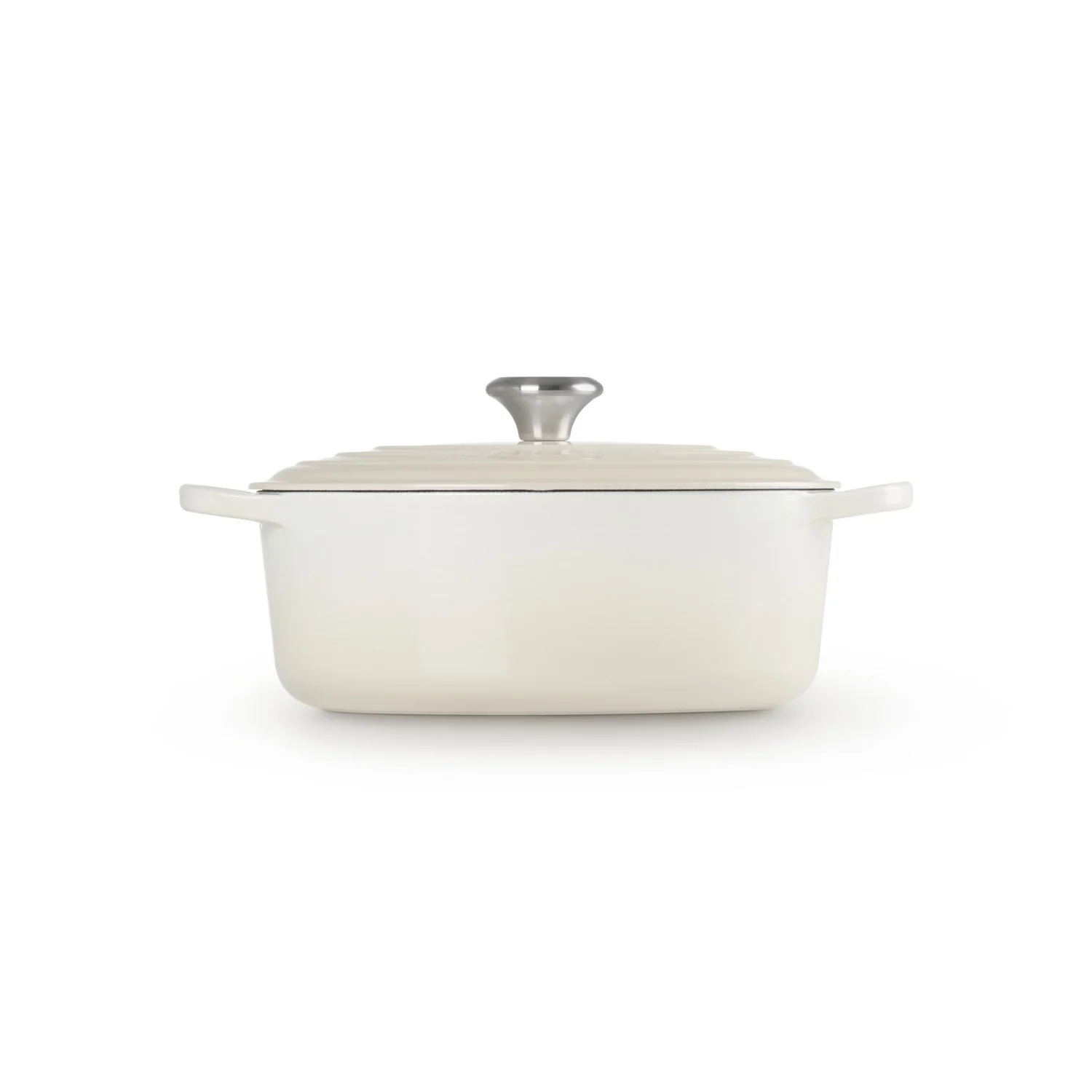 Le Creuset Pfanne Signature Bräter Oval  27 cm Meringue