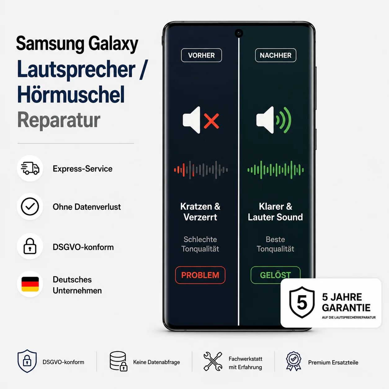 Samsung Galaxy Lautsprecher Reparatur