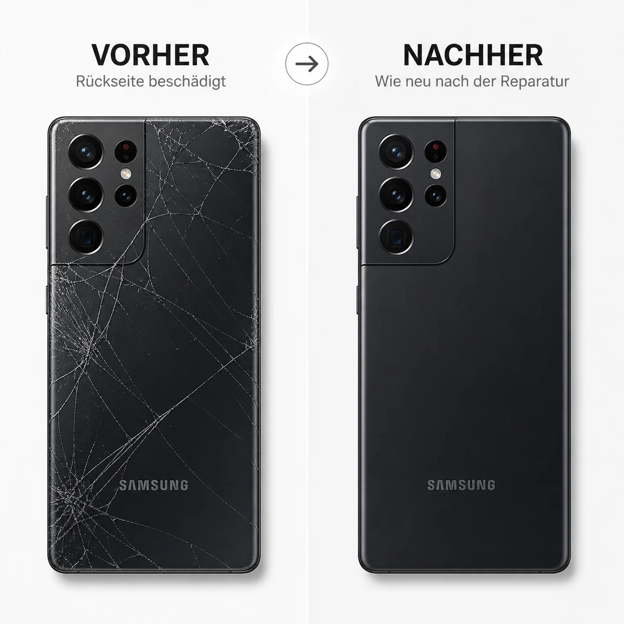 Samsung Galaxy R��ckseiten Reparatur