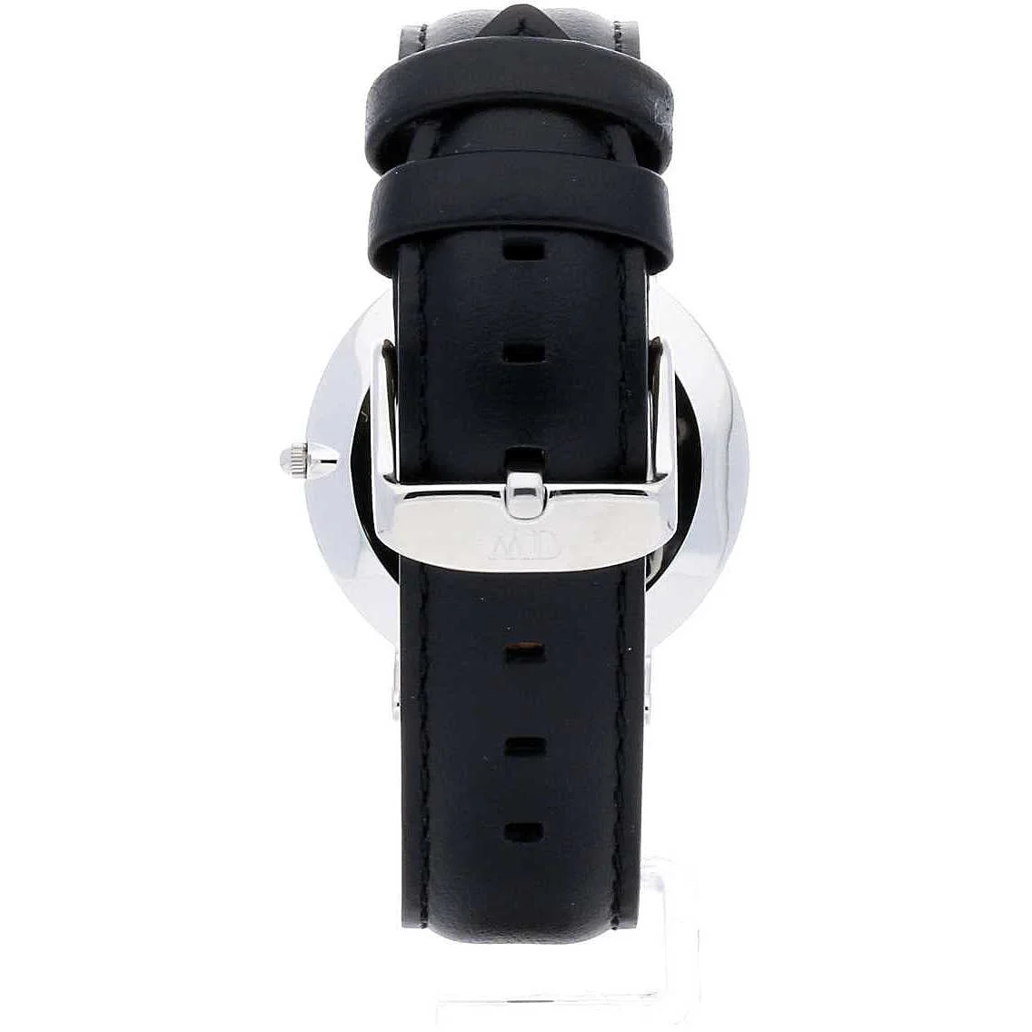 Daniel Wellington Sheffield 36mm Black Dial Black Leather Silver Watch - DW00100145