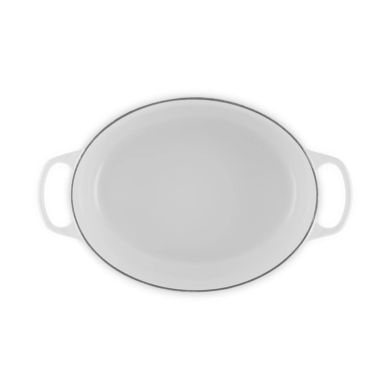 Le Creuset Pfanne Signature Bräter Oval  31 cm White