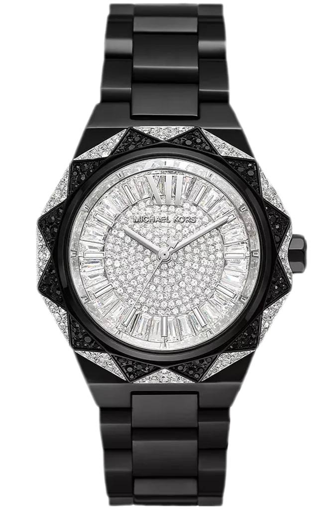 Michael Kors Oversized Raquel Pavé Black-Tone Watch - MK4692