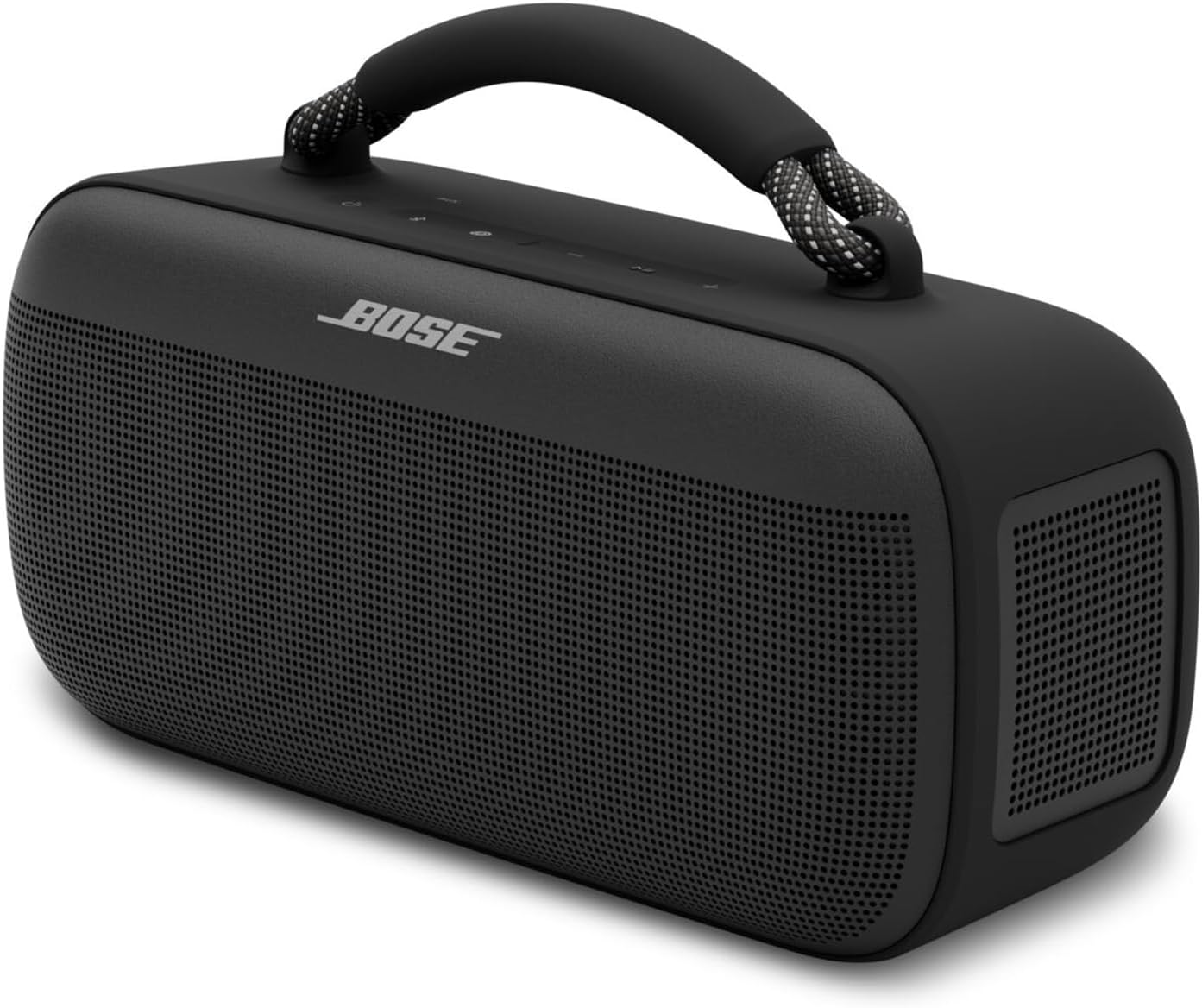 Bose Tragbarer SoundLink Max Lautsprecher, großer, wasserdichter Bluetooth-Lautsprecher, bis zu 20 Stunden Akkulaufzeit, USB-C, integrierter 3,5 mm AUX-Eingang, Schwarz
