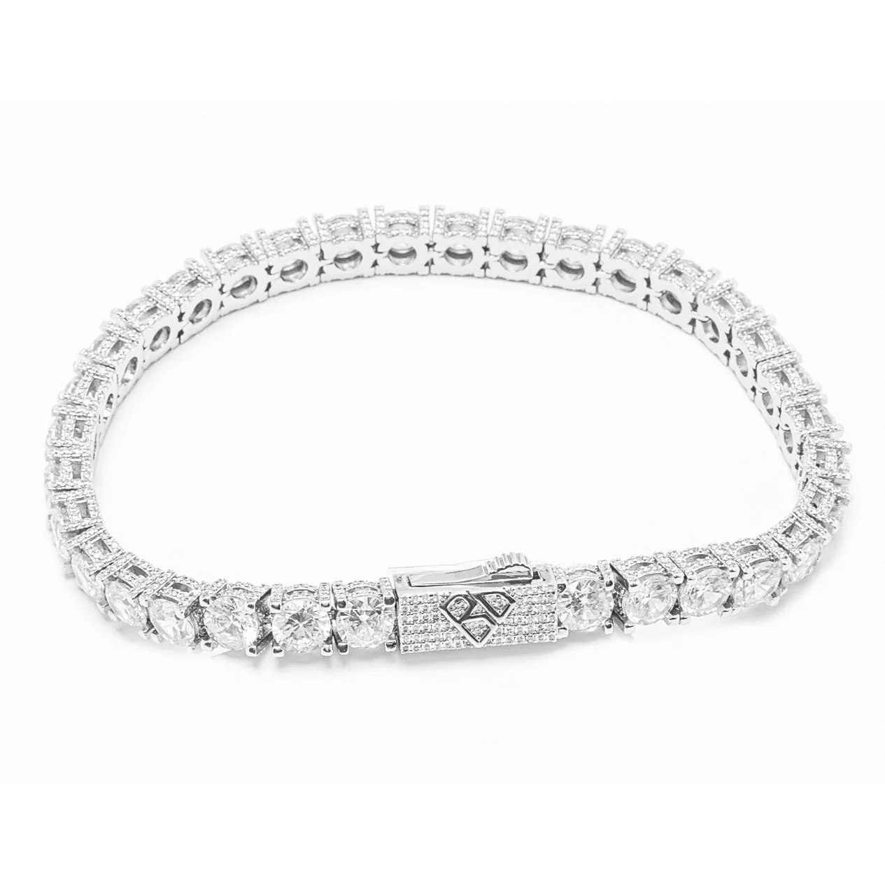 Big Daddy 6MM Diamond Silver Tennis Iced Out Bracelet
