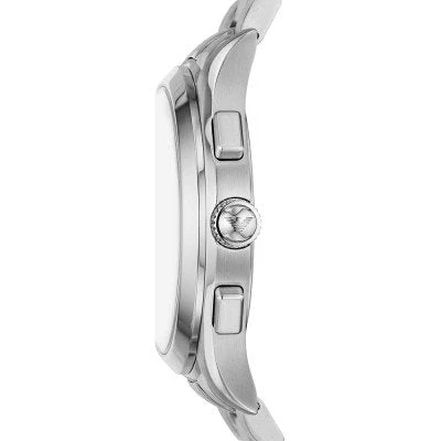 Emporio Armani Renato Chronograph Blue Dial Silver Steel Strap Watch AR11528