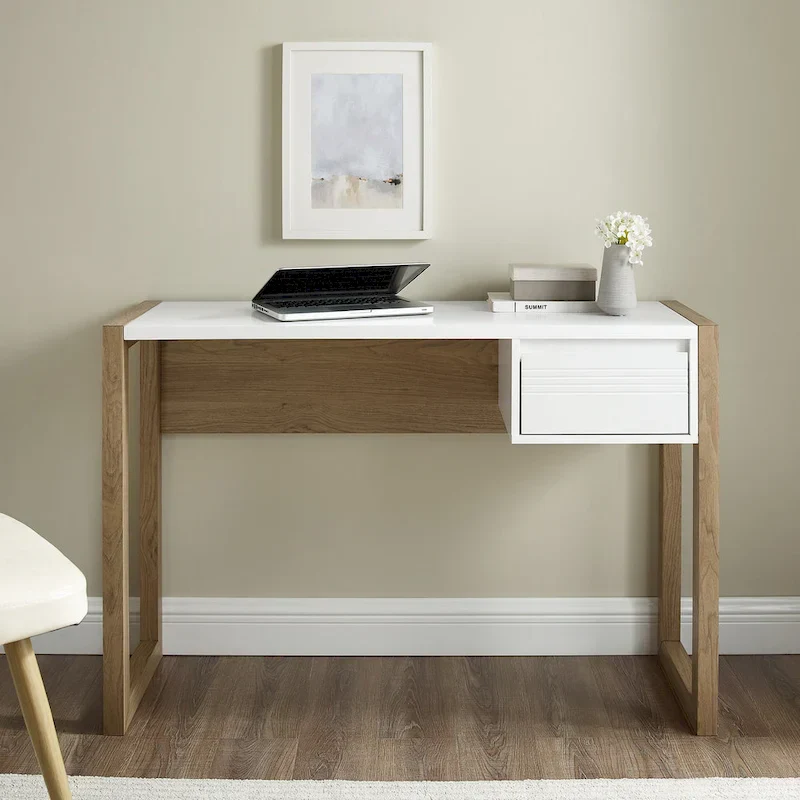 Two-Tone One-Drawer Writing Desk by Middlebrook